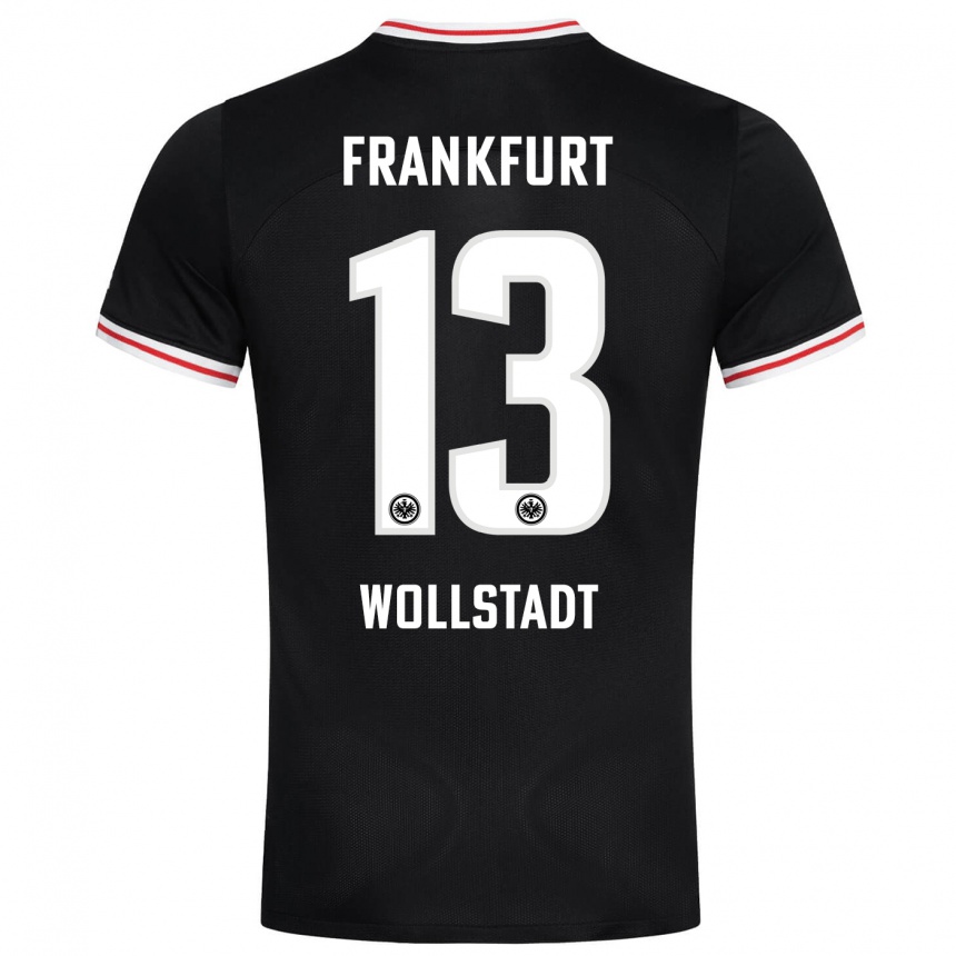 Niño Fútbol Camiseta Fabio Wollstadt #13 Negro 2ª Equipación 2023/24