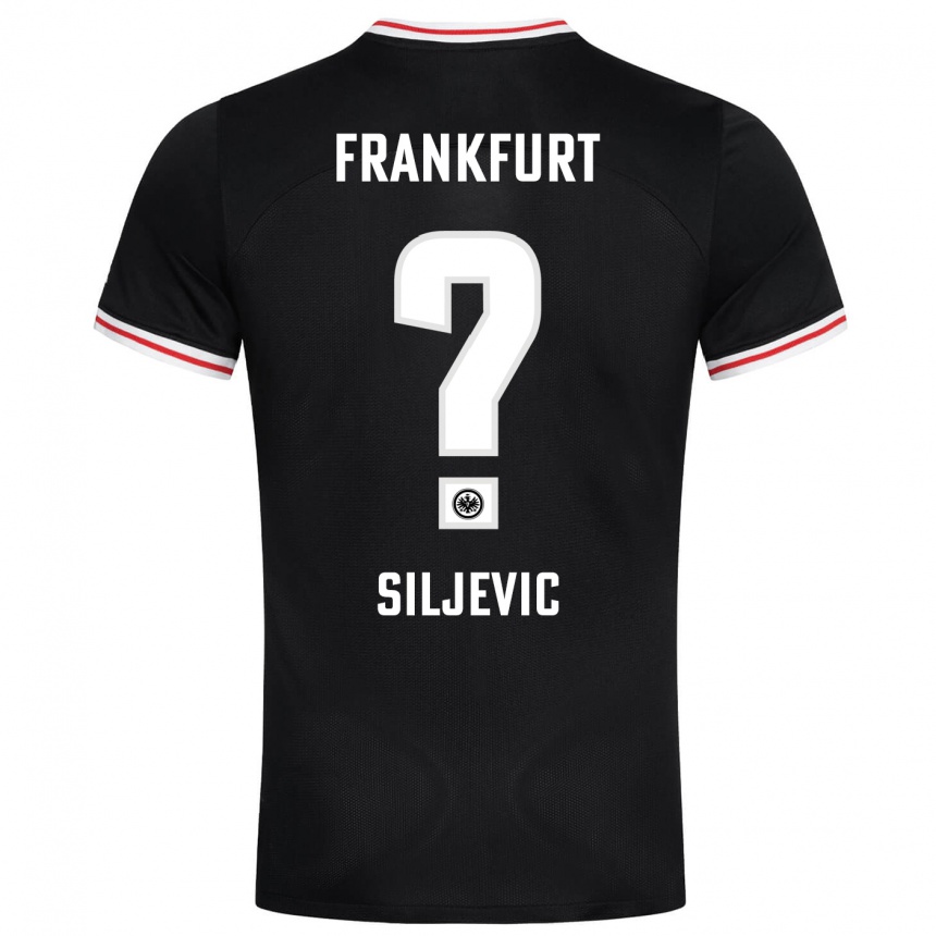 Niño Fútbol Camiseta Amil Siljevic #0 Negro 2ª Equipación 2023/24