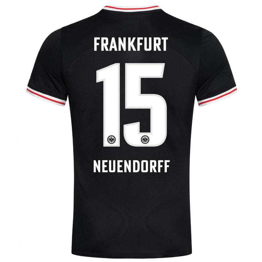 Niño Fútbol Camiseta Nilo Neuendorff #15 Negro 2ª Equipación 2023/24