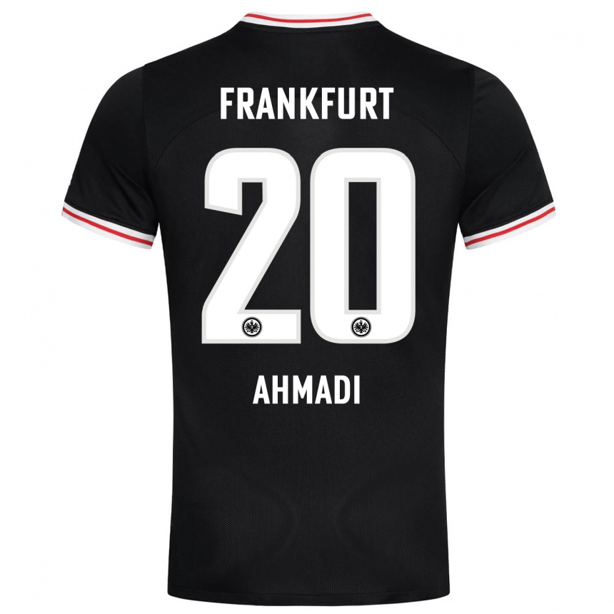 Niño Fútbol Camiseta Shayan Ahmadi #20 Negro 2ª Equipación 2023/24