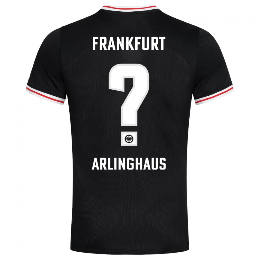 Niño Fútbol Camiseta Max Arlinghaus #0 Negro 2ª Equipación 2023/24