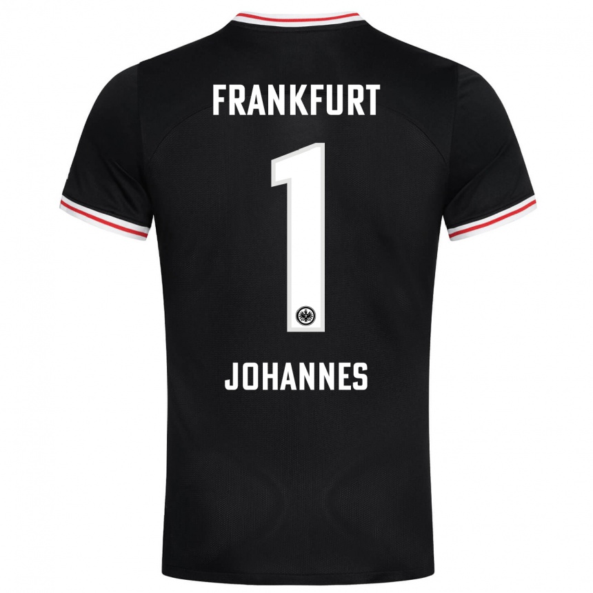 Niño Fútbol Camiseta Stina Johannes #1 Negro 2ª Equipación 2023/24