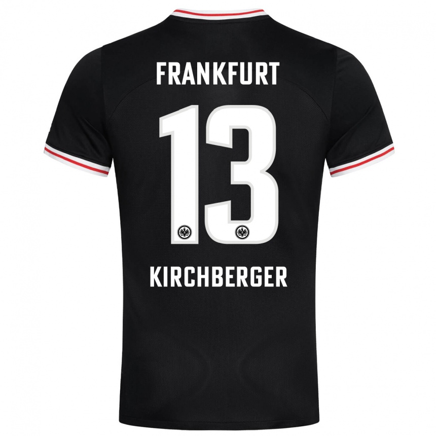 Niño Fútbol Camiseta Virginia Kirchberger #13 Negro 2ª Equipación 2023/24