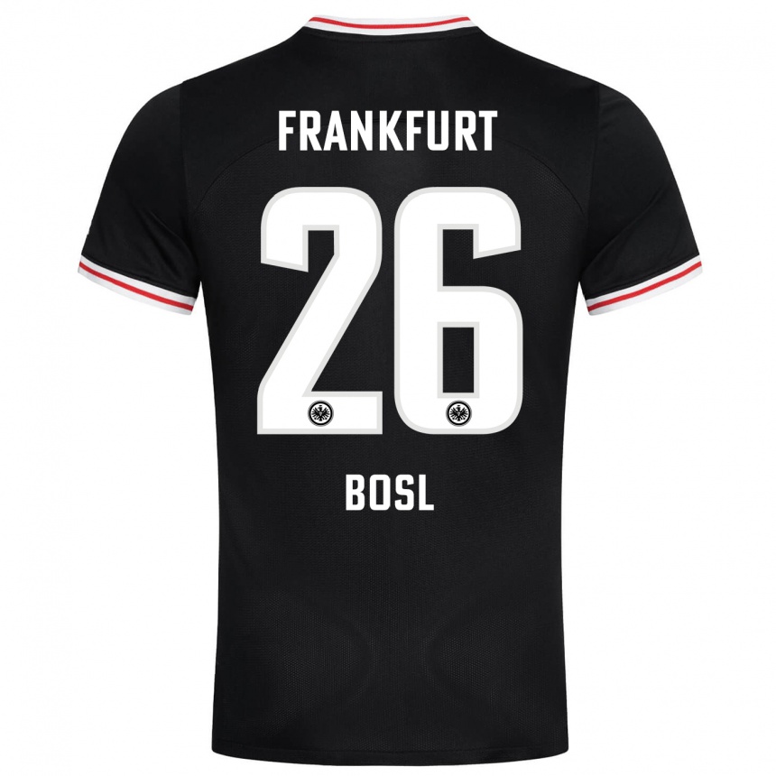 Niño Fútbol Camiseta Cara Bosl #26 Negro 2ª Equipación 2023/24