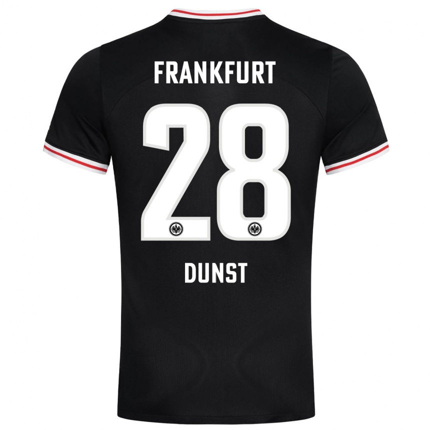 Niño Fútbol Camiseta Barbara Dunst #28 Negro 2ª Equipación 2023/24