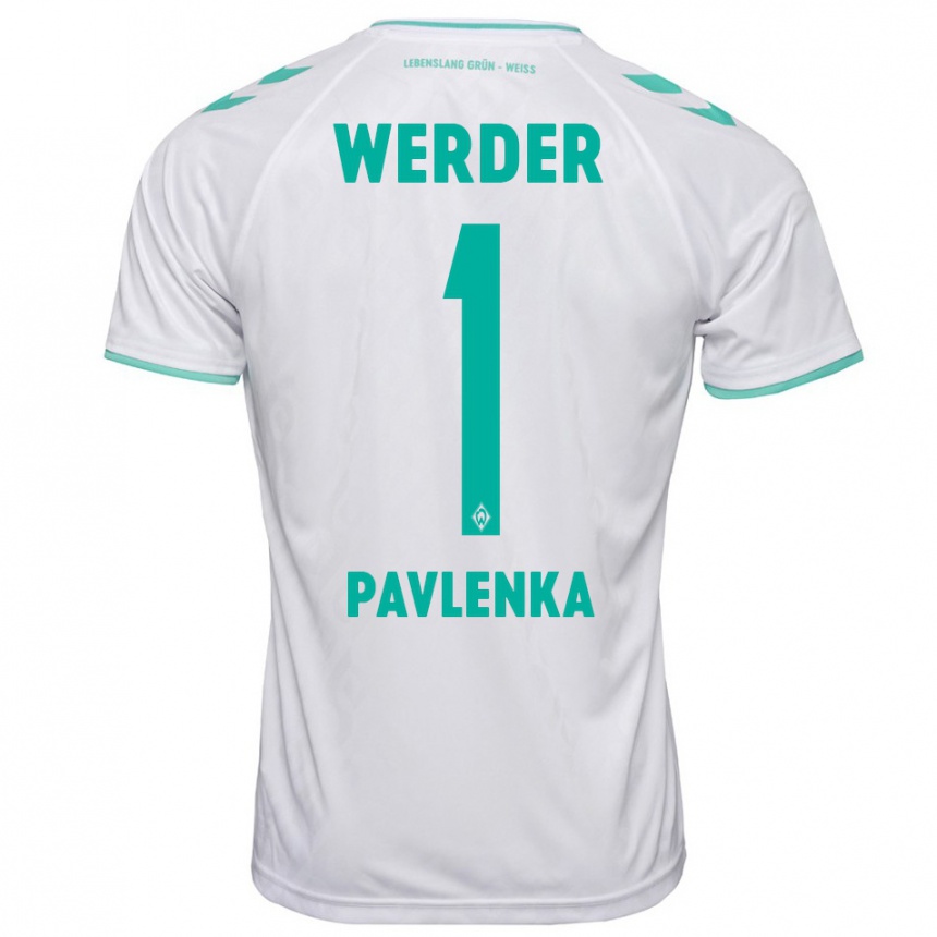 Niño Fútbol Camiseta Jiri Pavlenka #1 Blanco 2ª Equipación 2023/24