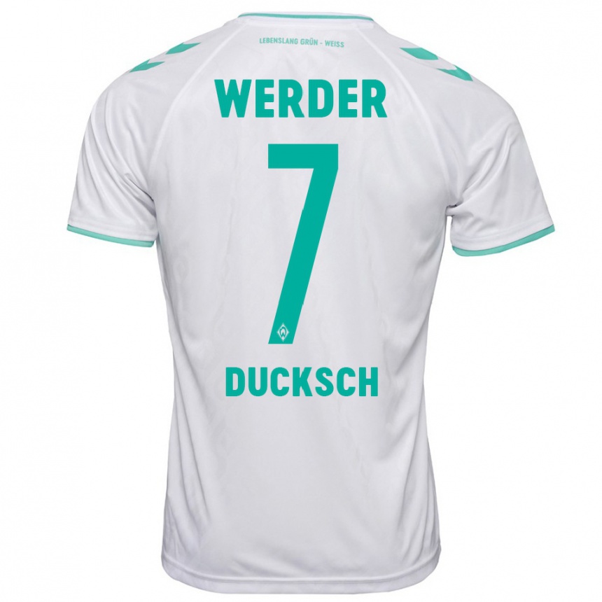 Niño Fútbol Camiseta Marvin Ducksch #7 Blanco 2ª Equipación 2023/24