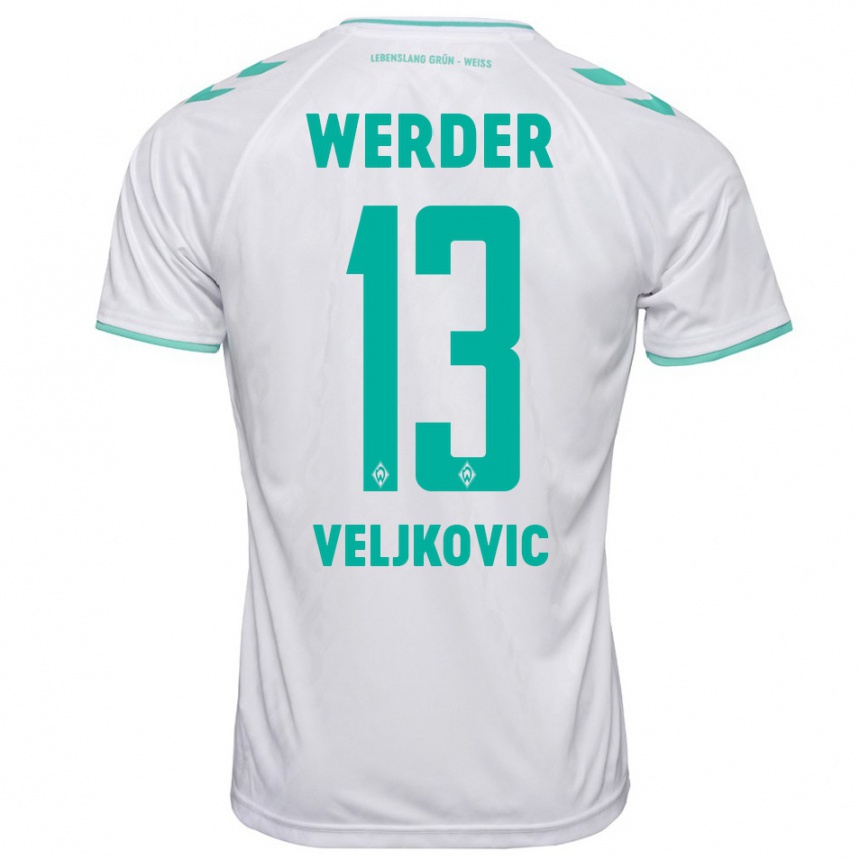 Niño Fútbol Camiseta Milos Veljkovic #13 Blanco 2ª Equipación 2023/24