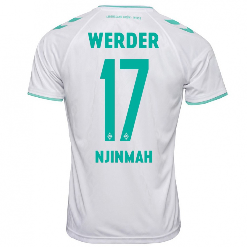 Niño Fútbol Camiseta Justin Njinmah #17 Blanco 2ª Equipación 2023/24