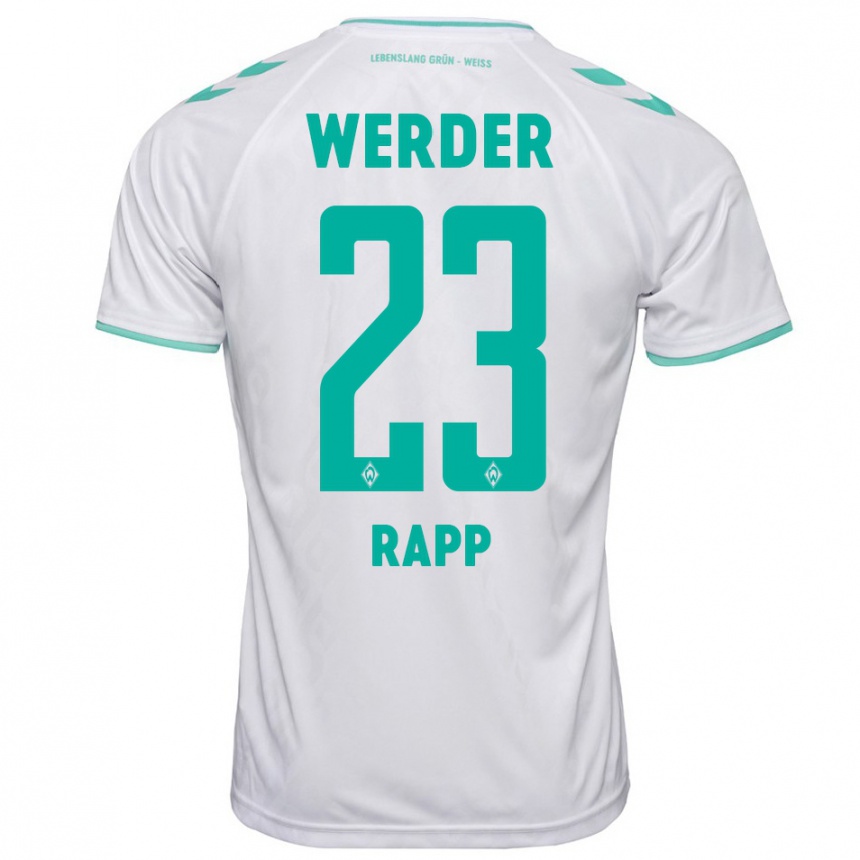 Niño Fútbol Camiseta Nicolai Rapp #23 Blanco 2ª Equipación 2023/24