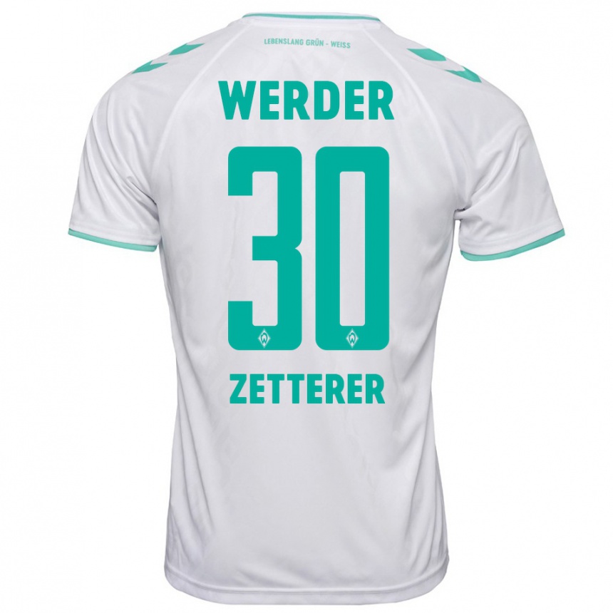 Niño Fútbol Camiseta Michael Zetterer #30 Blanco 2ª Equipación 2023/24