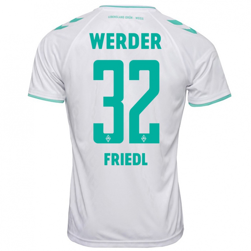 Niño Fútbol Camiseta Marco Friedl #32 Blanco 2ª Equipación 2023/24