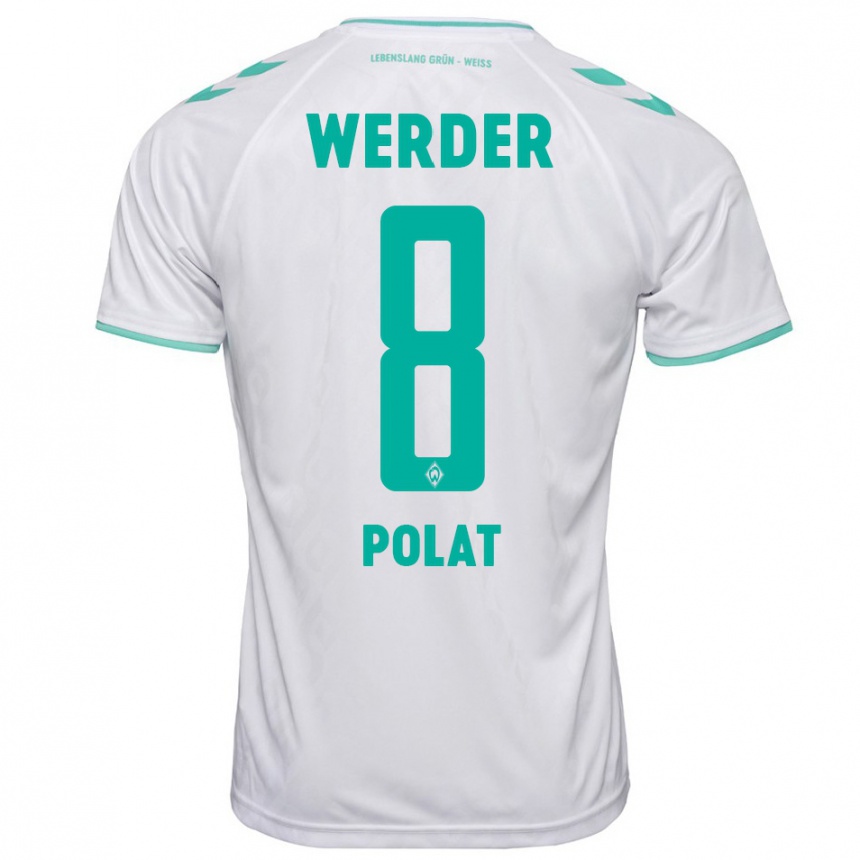 Niño Fútbol Camiseta Mikail Polat #8 Blanco 2ª Equipación 2023/24