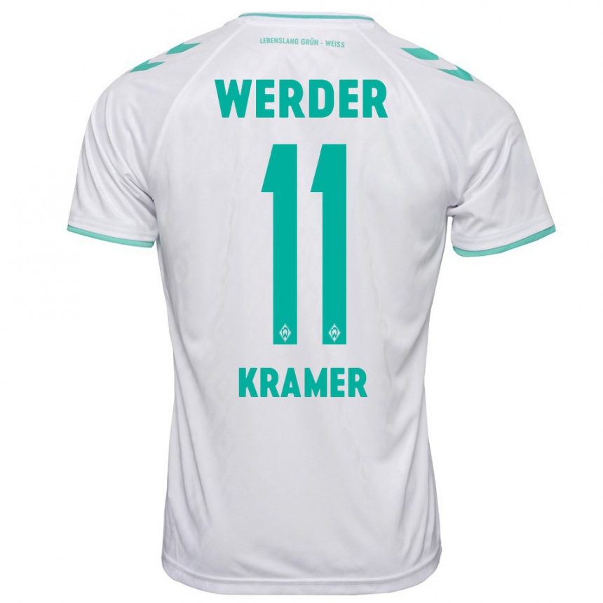 Niño Fútbol Camiseta Levi-Marinus Kramer #11 Blanco 2ª Equipación 2023/24