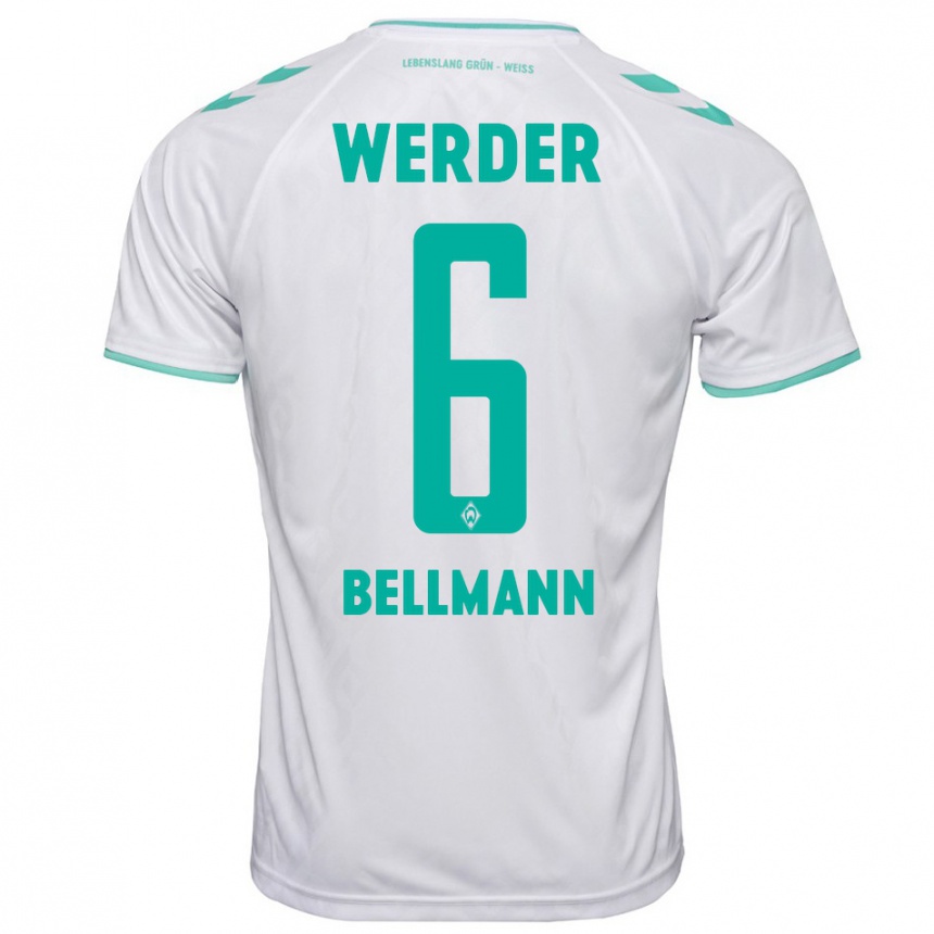 Niño Fútbol Camiseta Paul Bellmann #6 Blanco 2ª Equipación 2023/24