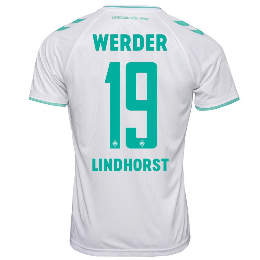 Niño Fútbol Camiseta Jerrit Lindhorst #19 Blanco 2ª Equipación 2023/24