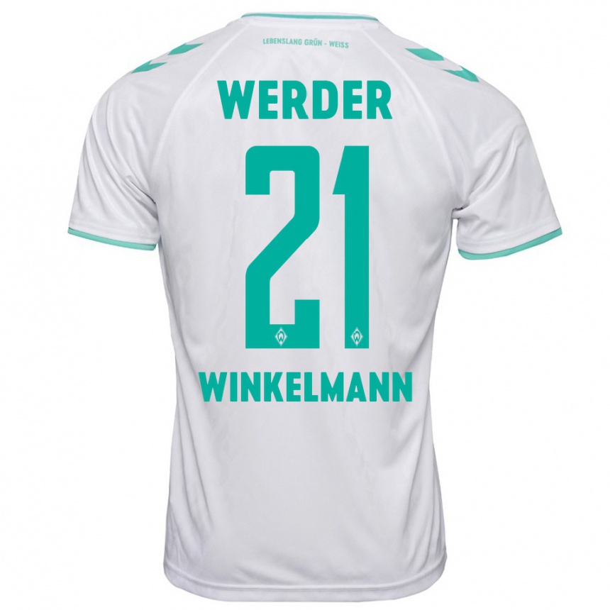 Niño Fútbol Camiseta Till Winkelmann #21 Blanco 2ª Equipación 2023/24