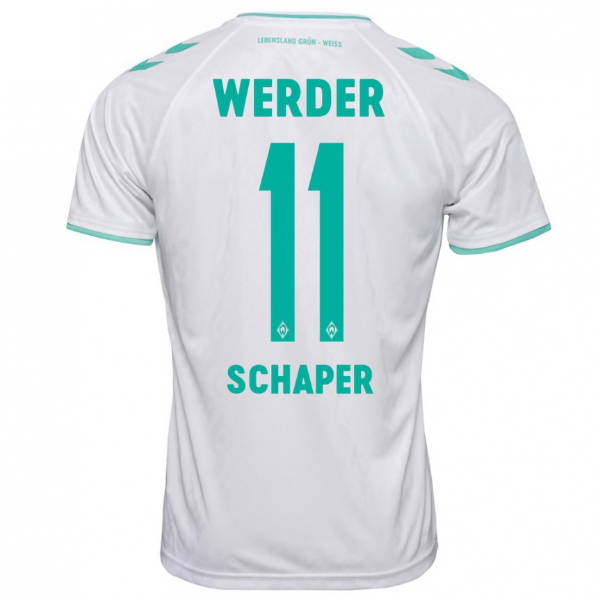 Niño Fútbol Camiseta Wilken Schaper #11 Blanco 2ª Equipación 2023/24