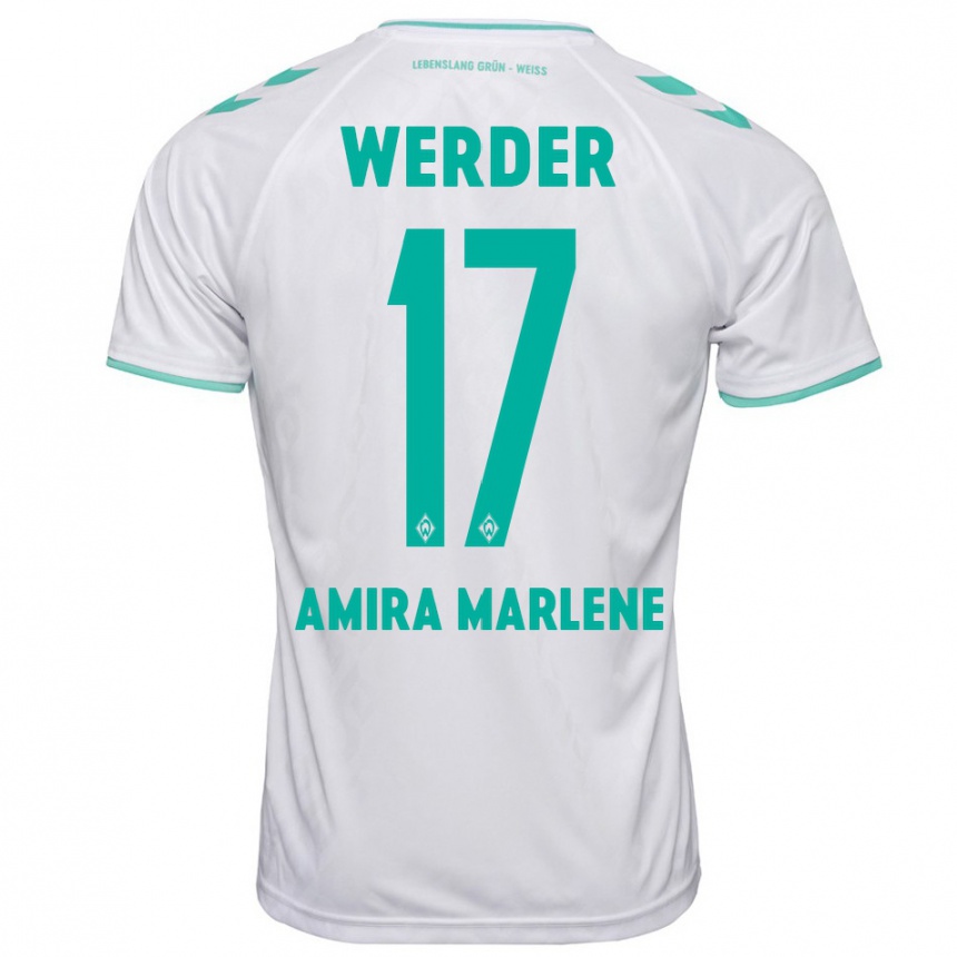 Niño Fútbol Camiseta Amira Marlene Dahl #17 Blanco 2ª Equipación 2023/24