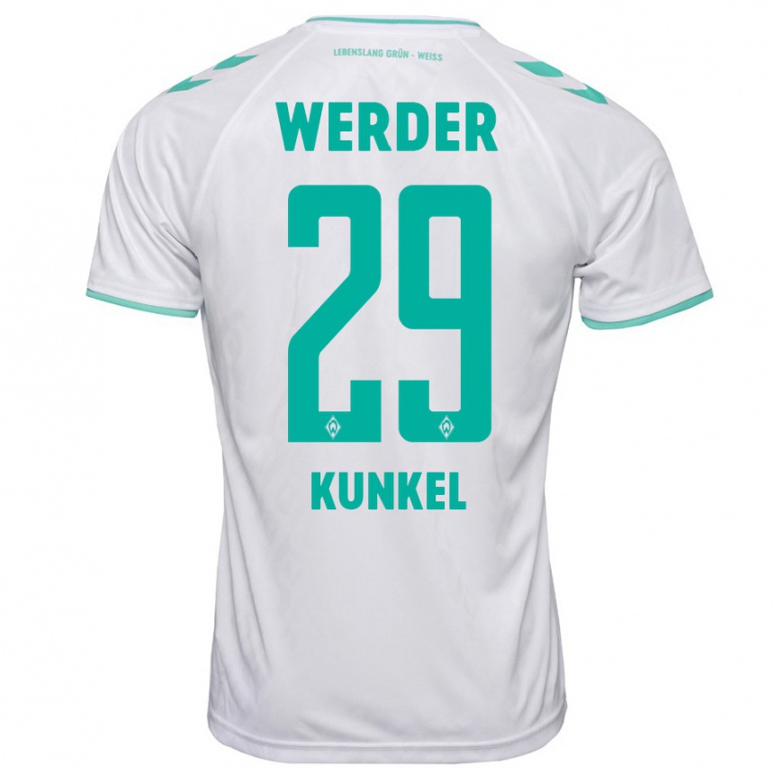 Niño Fútbol Camiseta Melina Kunkel #29 Blanco 2ª Equipación 2023/24