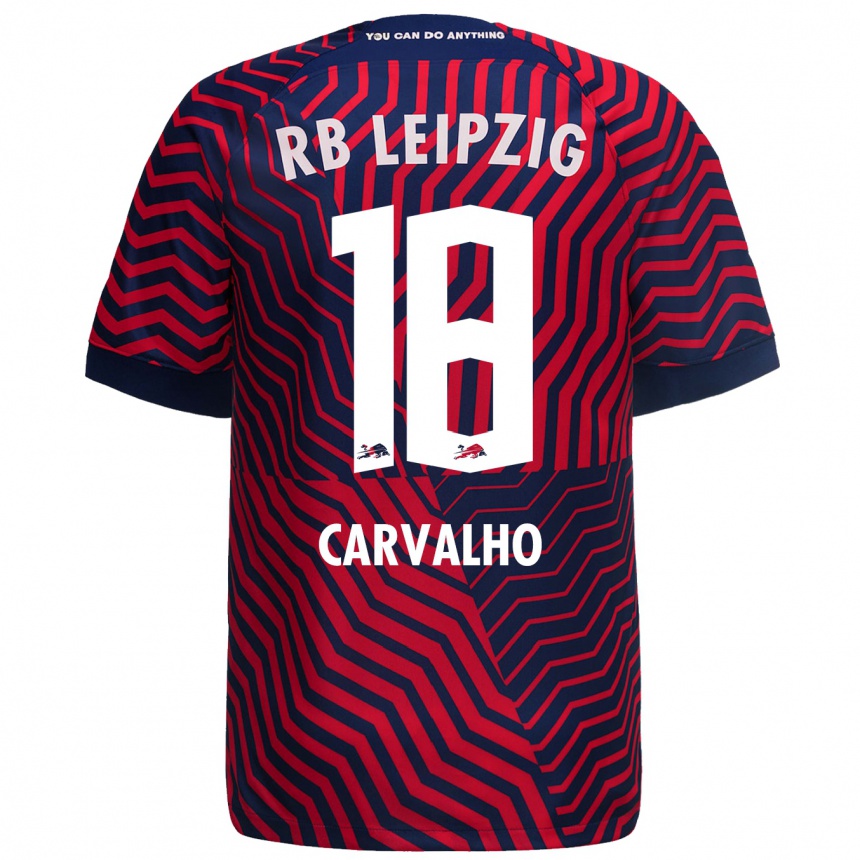 Niño Fútbol Camiseta Fabio Carvalho #18 Azul Rojo 2ª Equipación 2023/24