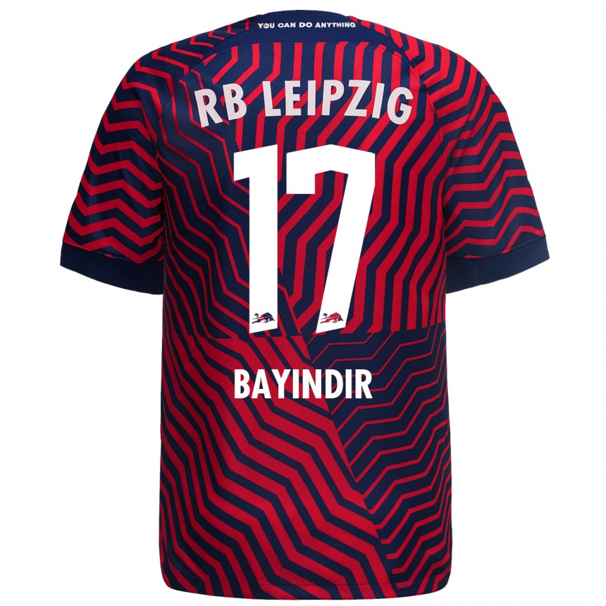 Niño Fútbol Camiseta Aris Bayindir #17 Azul Rojo 2ª Equipación 2023/24