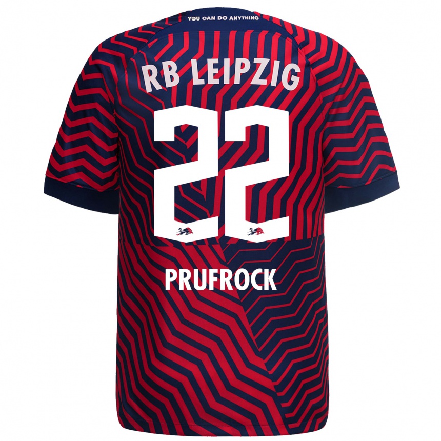 Niño Fútbol Camiseta Silas Prüfrock #22 Azul Rojo 2ª Equipación 2023/24