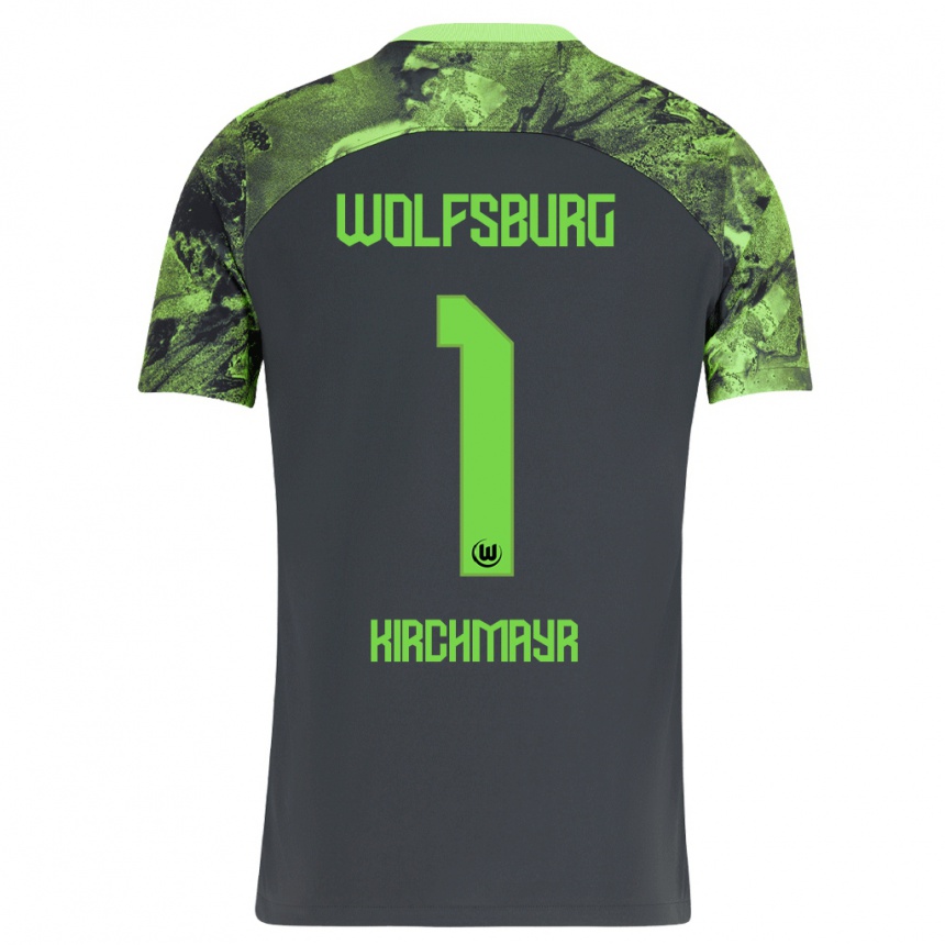 Niño Fútbol Camiseta Juri Kirchmayr #1 Gris Oscuro 2ª Equipación 2023/24