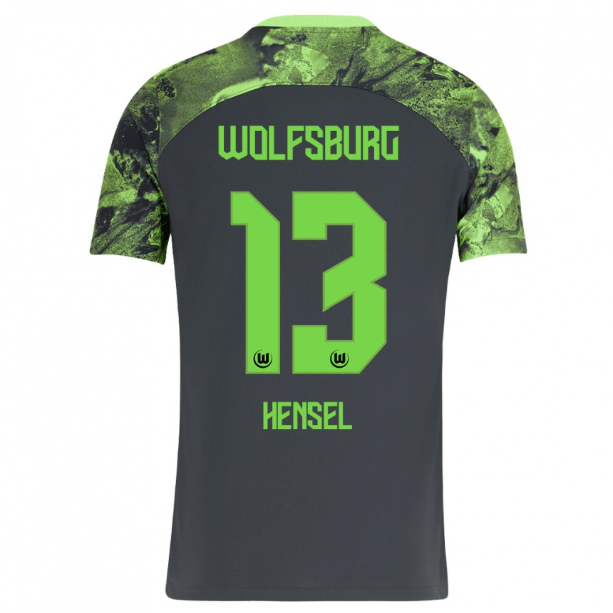 Niño Fútbol Camiseta Pharell Hensel #13 Gris Oscuro 2ª Equipación 2023/24