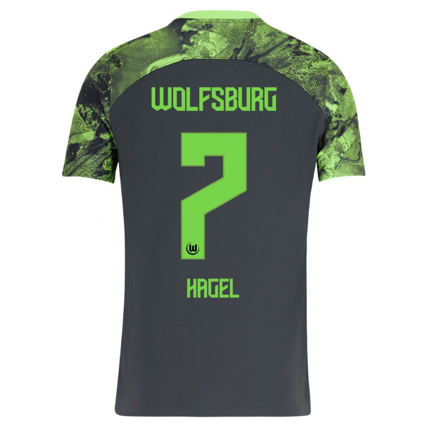 Niño Fútbol Camiseta Chantal Hagel #7 Gris Oscuro 2ª Equipación 2023/24