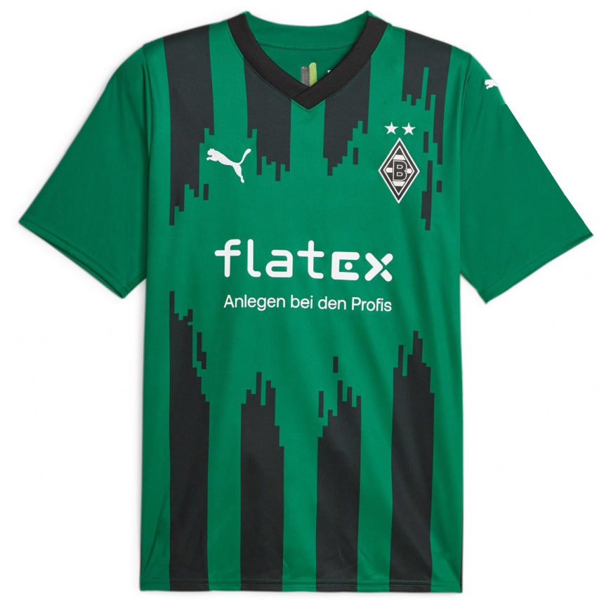 Niño Fútbol Camiseta Nathan Ngoumou #19 Verde Negro 2ª Equipación 2023/24