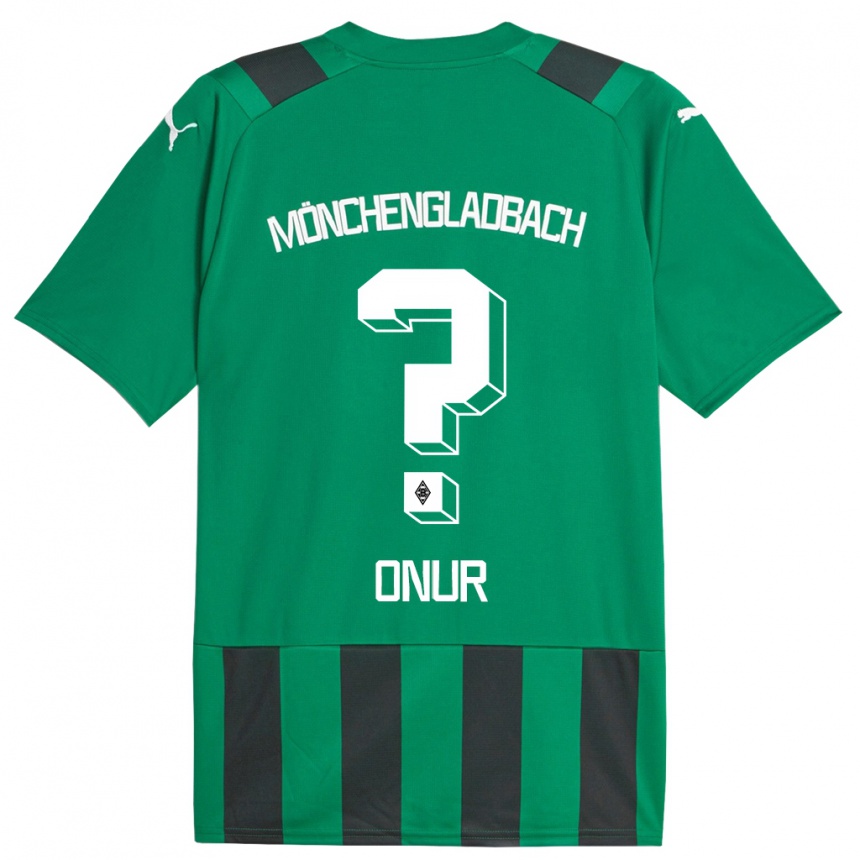 Niño Fútbol Camiseta Hasan Onur #0 Verde Negro 2ª Equipación 2023/24