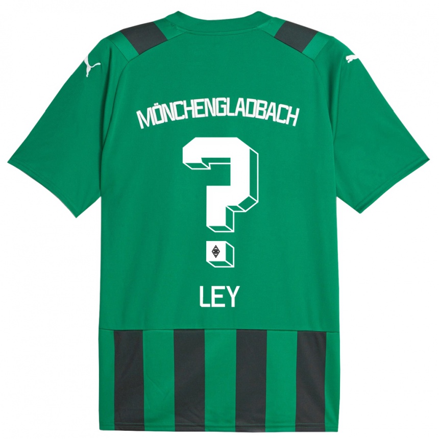 Niño Fútbol Camiseta Marlon Ley #0 Verde Negro 2ª Equipación 2023/24