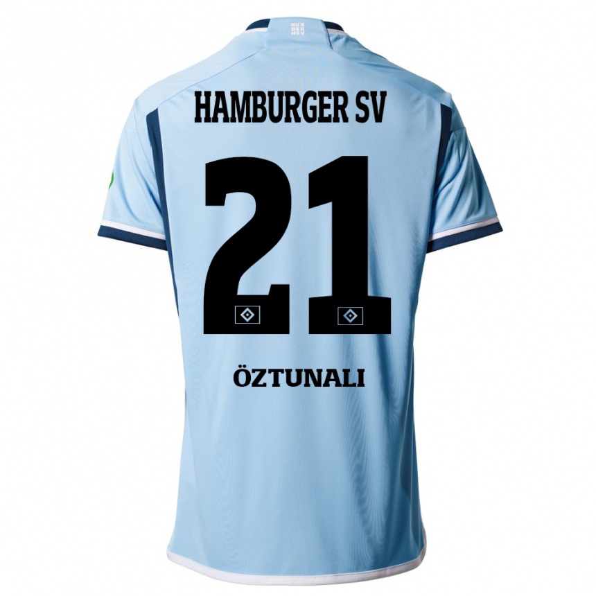 Niño Fútbol Camiseta Levin Öztunali #21 Azul 2ª Equipación 2023/24