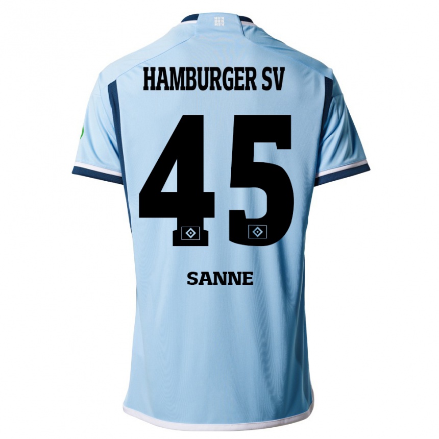 Niño Fútbol Camiseta Tom Sanne #45 Azul 2ª Equipación 2023/24