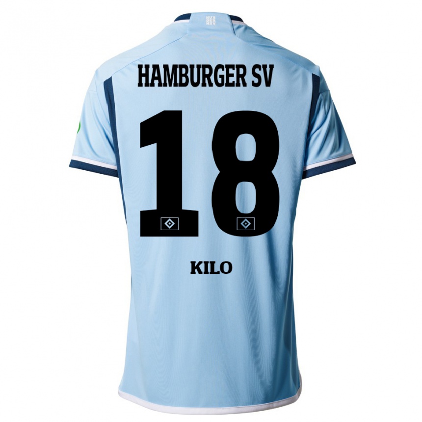 Niño Fútbol Camiseta Jesse Kilo #18 Azul 2ª Equipación 2023/24