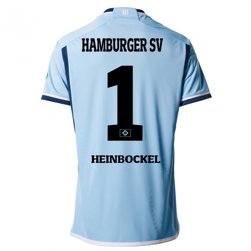 Niño Fútbol Camiseta Simon Heinbockel #1 Azul 2ª Equipación 2023/24