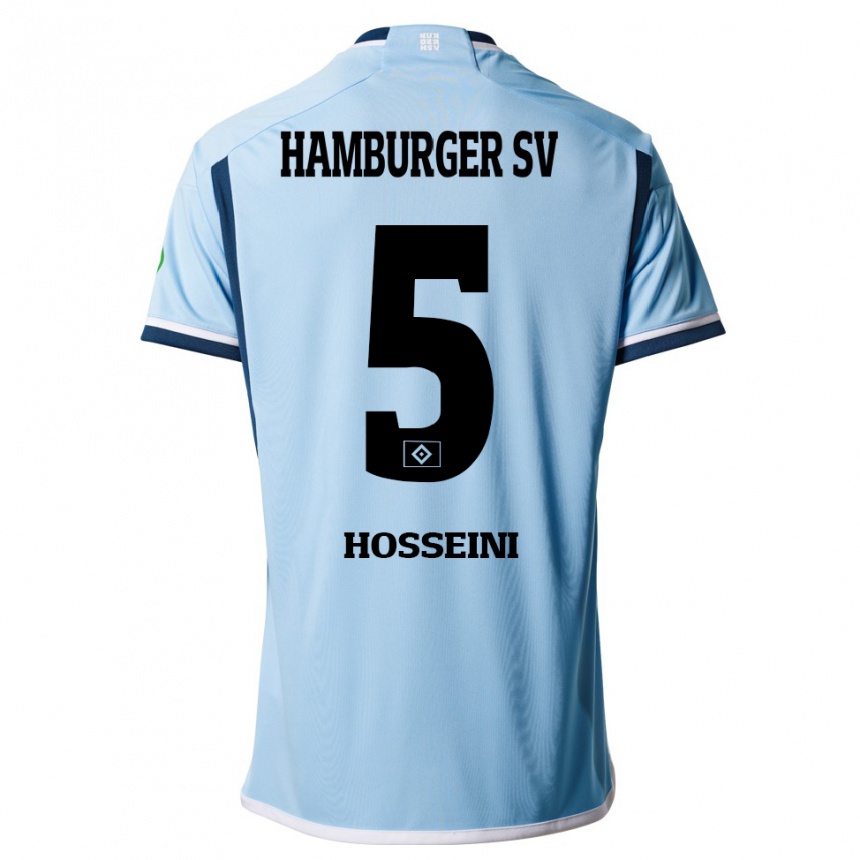 Niño Fútbol Camiseta Reza Hosseini #5 Azul 2ª Equipación 2023/24