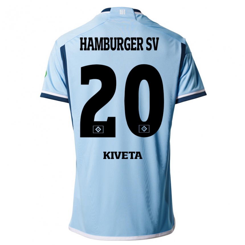 Niño Fútbol Camiseta Glory Kiveta #20 Azul 2ª Equipación 2023/24