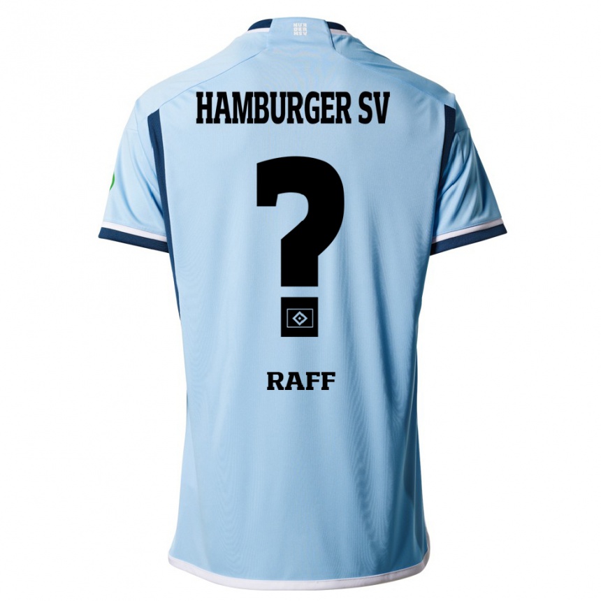 Niño Fútbol Camiseta Dennis Raff #0 Azul 2ª Equipación 2023/24