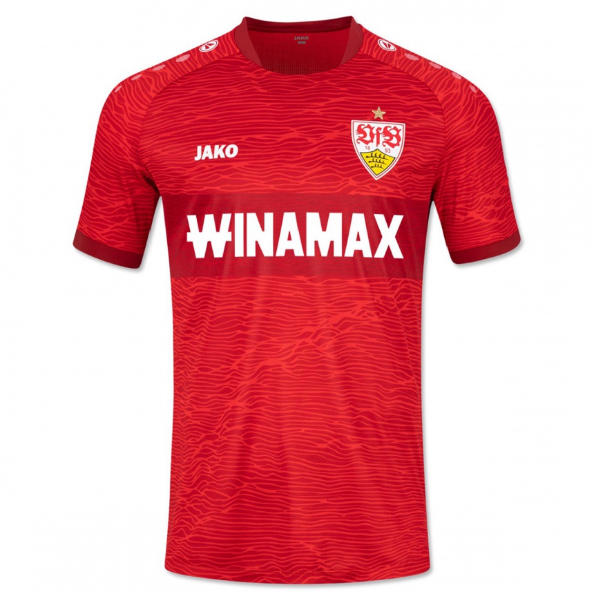 Niño Fútbol Camiseta Fabian Bredlow #1 Rojo 2ª Equipación 2023/24