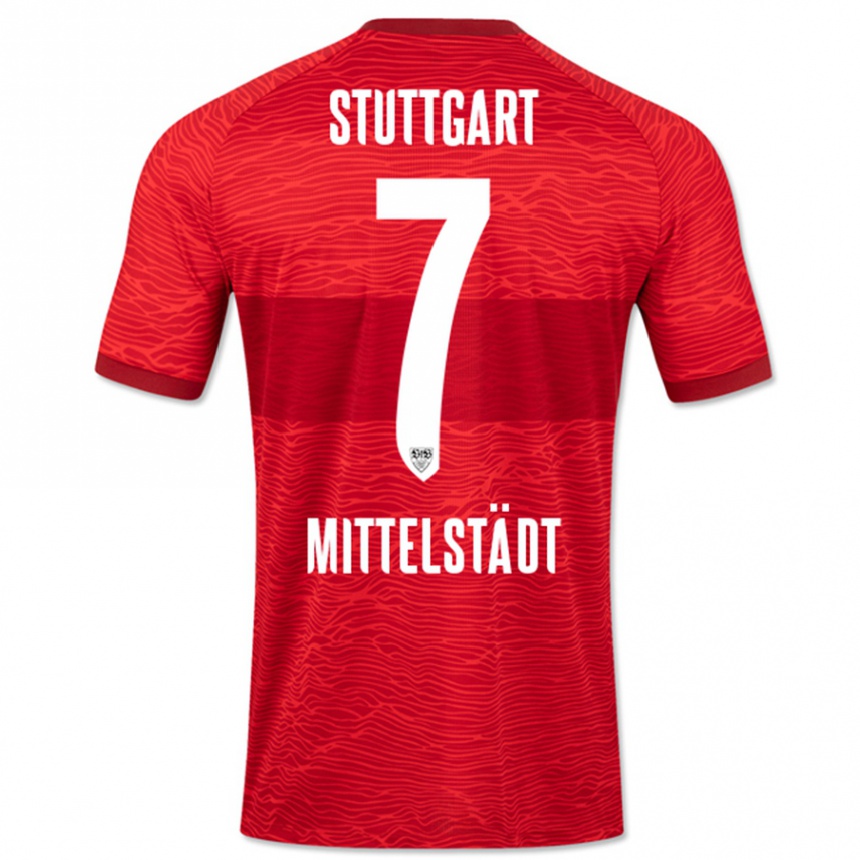 Niño Fútbol Camiseta Maximilian Mittelstädt #7 Rojo 2ª Equipación 2023/24