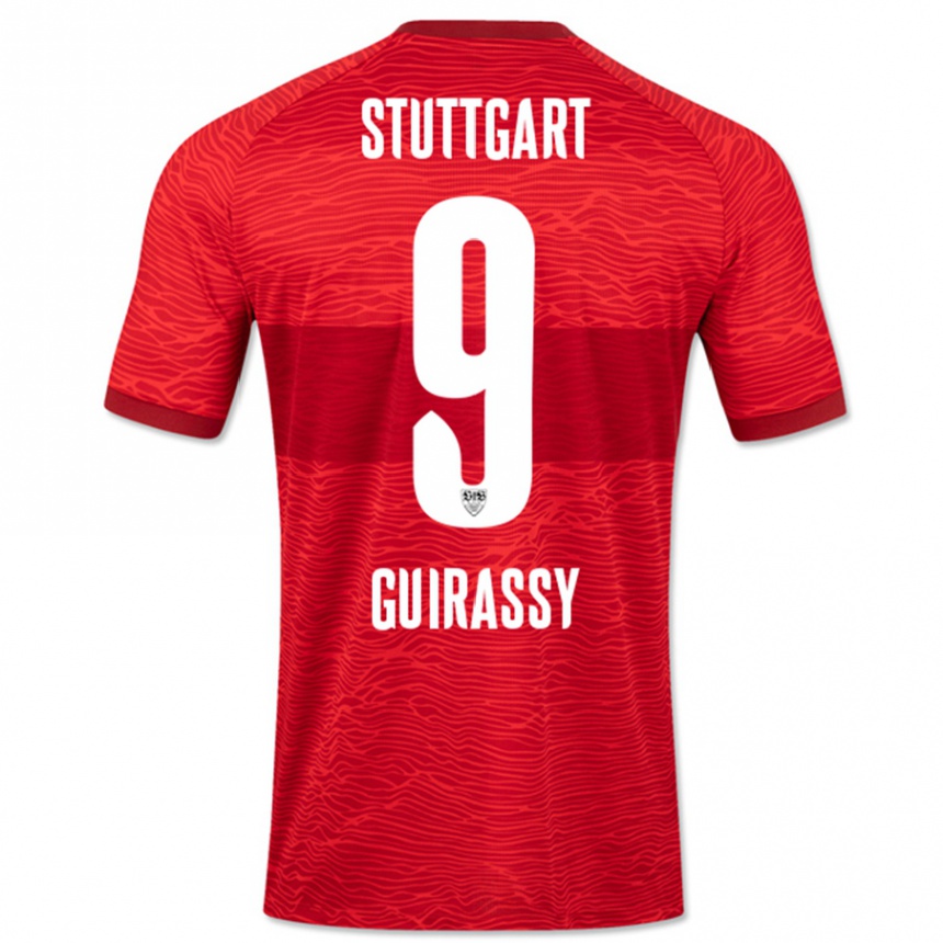 Niño Fútbol Camiseta Serhou Guirassy #9 Rojo 2ª Equipación 2023/24