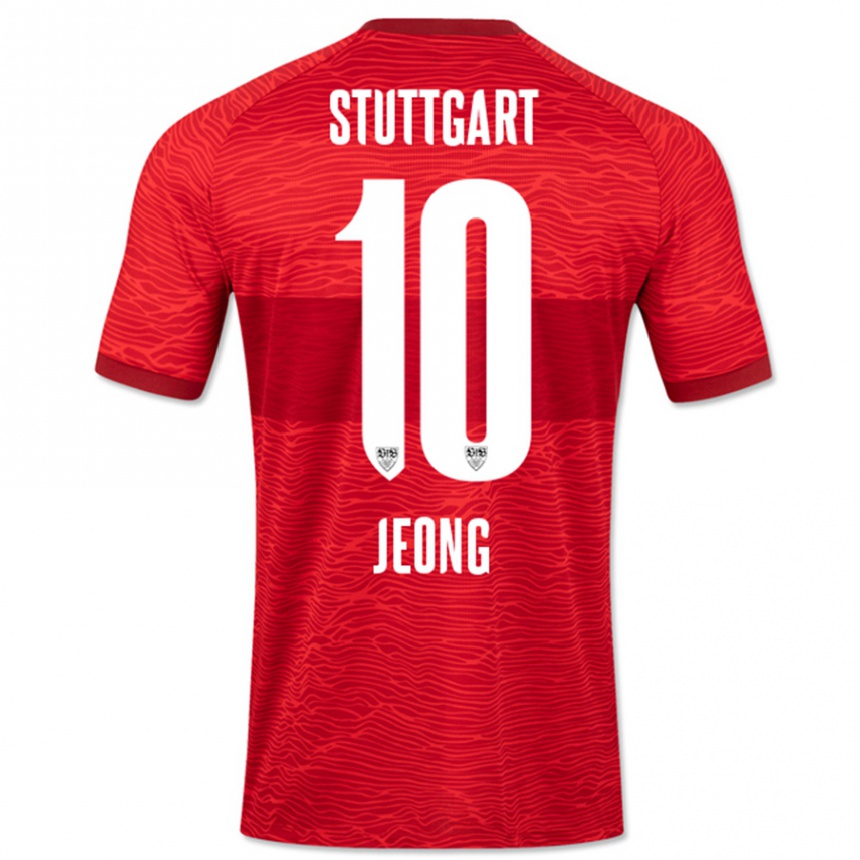 Niño Fútbol Camiseta Woo-Yeong Jeong #10 Rojo 2ª Equipación 2023/24