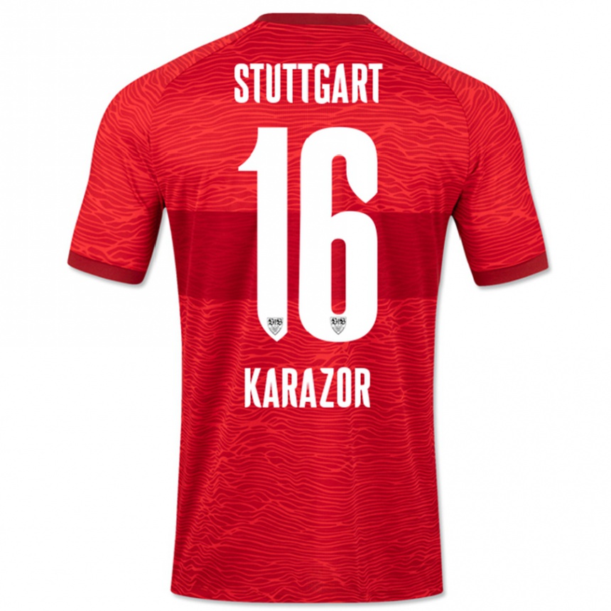 Niño Fútbol Camiseta Atakan Karazor #16 Rojo 2ª Equipación 2023/24