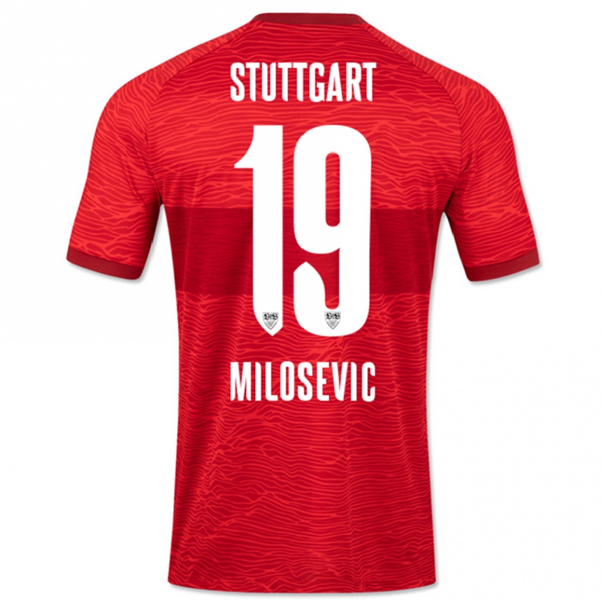 Niño Fútbol Camiseta Jovan Milosevic #19 Rojo 2ª Equipación 2023/24