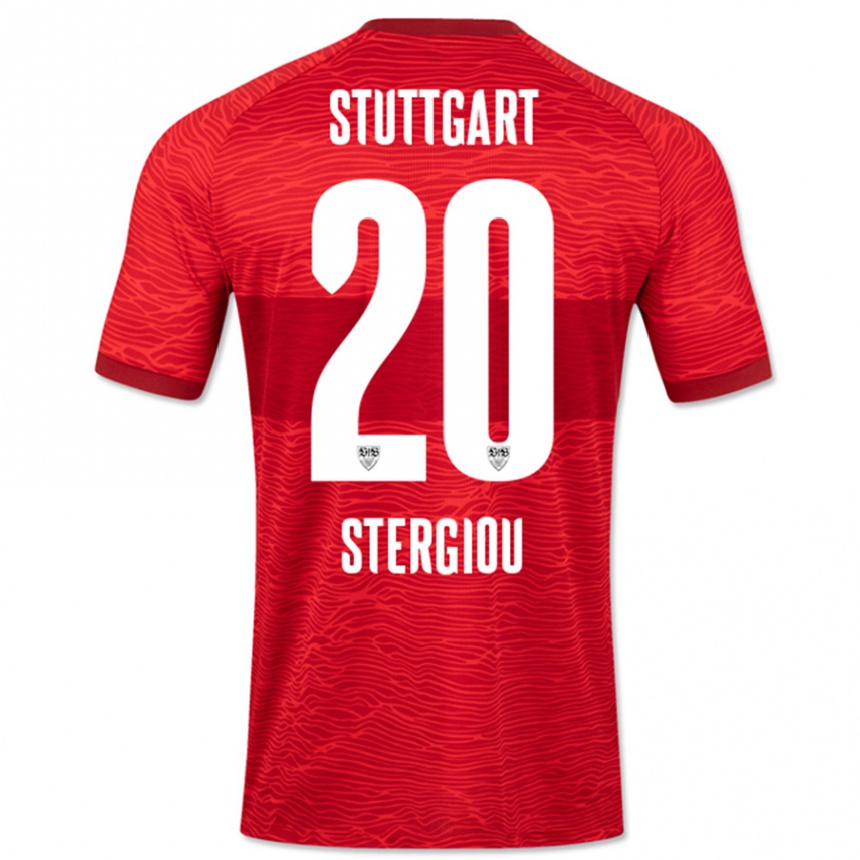 Niño Fútbol Camiseta Leonidas Stergiou #20 Rojo 2ª Equipación 2023/24