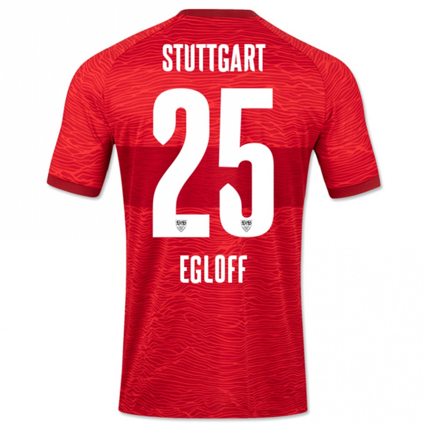 Niño Fútbol Camiseta Lilian Egloff #25 Rojo 2ª Equipación 2023/24