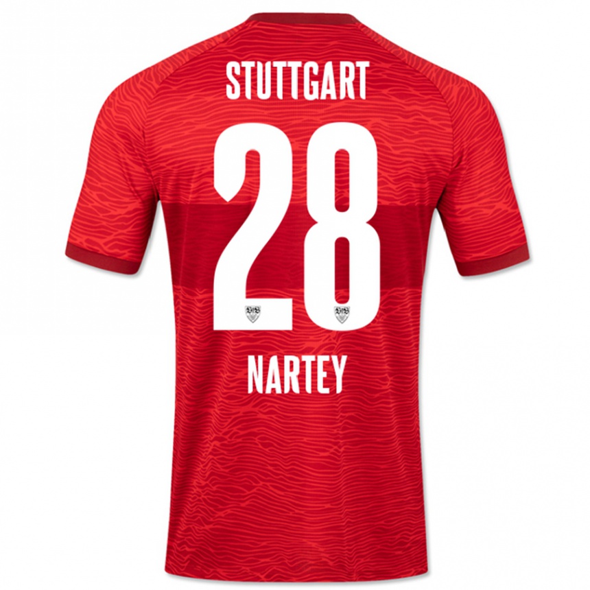 Niño Fútbol Camiseta Nikolas Nartey #28 Rojo 2ª Equipación 2023/24