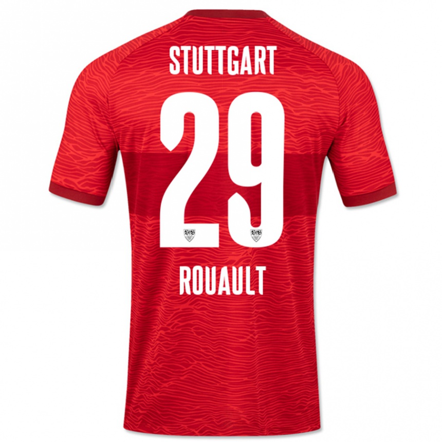 Niño Fútbol Camiseta Anthony Rouault #29 Rojo 2ª Equipación 2023/24